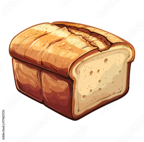 Loaf of white bread