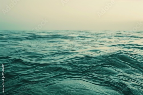 Vast Water Body Under Sky Background