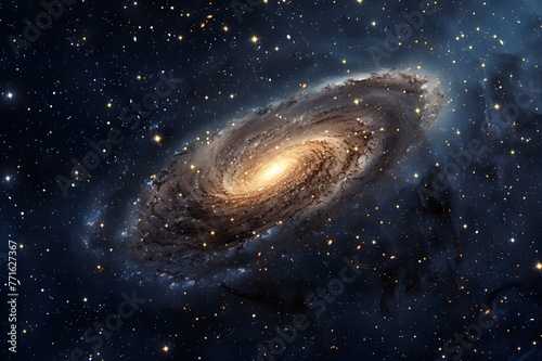 Infinite cosmic expanse filled with countless stars. Celestial exploration concept.