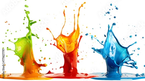 Vibrant Splashes: Artistic Expression in Isolation