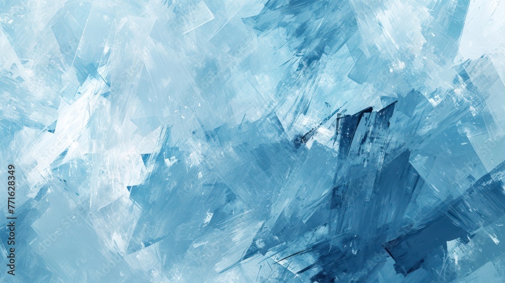 Blue and White Abstract Painting Blue and White Abstract Painting