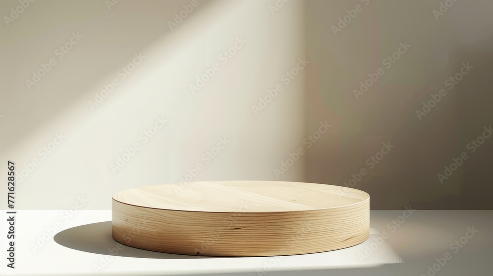 Craft a versatile product stand podium, featuring an empty round stage that can adapt to different product types. Blank scene showcase mockup with empty round stage. Craft a versatile product stand podium, featuring an empty round stage that can adapt to different product types. Blank scene showcase mockup with empty round stage.