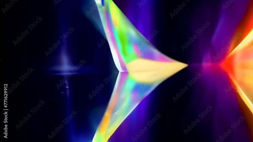 animation abstract crystal prism