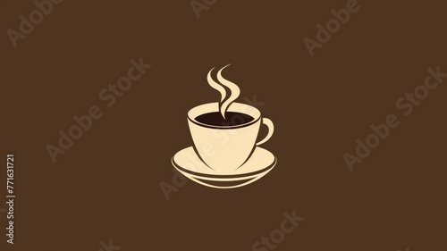 A porcelain cup filled with coffee resting on a white saucer