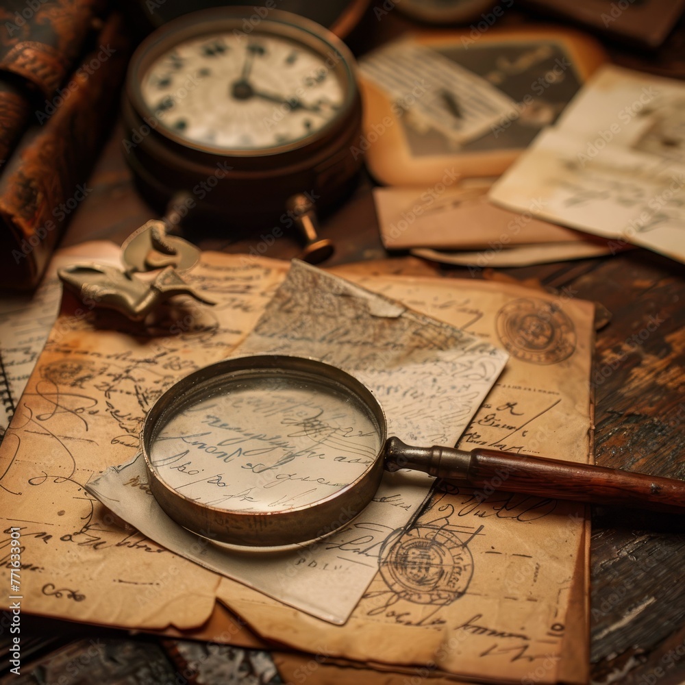 Detectives first clue, a forgotten letter, unraveling the mystery