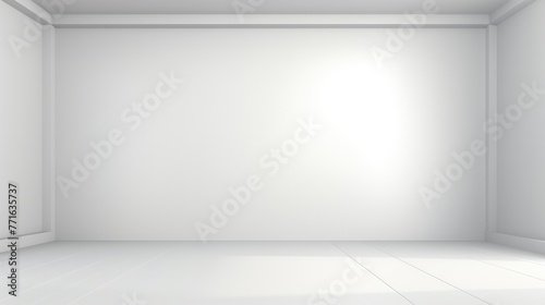 White empty studio background vector presentation design template