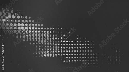 Abstract Pattern of Grayscale shapes on a dark background, minimalist, poster, desktop background