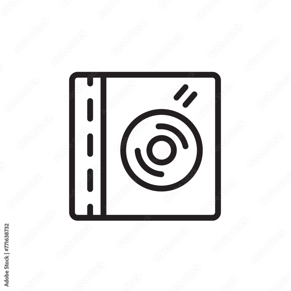 Camera Dvd Digital Line Icon Camera Dvd Digital Line Icon