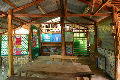 School of the Huay Pu Keng long-neck Kayan village in the Mae Hong Son province in the northwest of Thailand, close to the Burma border photo