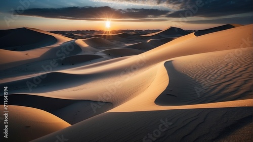 Tranquil Desert Beauty White Sand Dunes Wallpaper photo