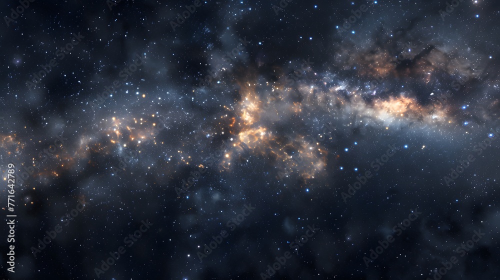 Starry Symphony: Celestial Dance Amongst the Expansive Cosmos