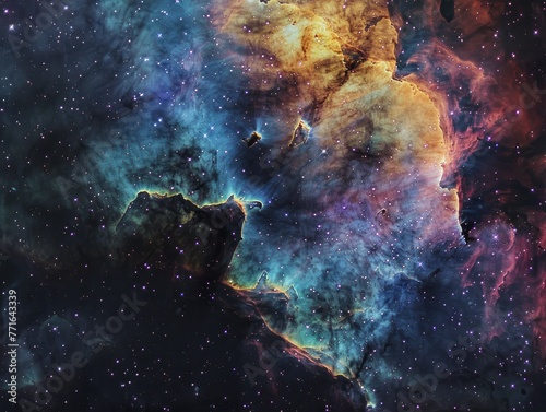 Abstract universal nebula pattern photo