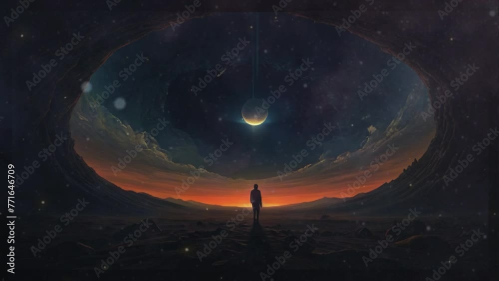 ilustração portal para outras dimensões 