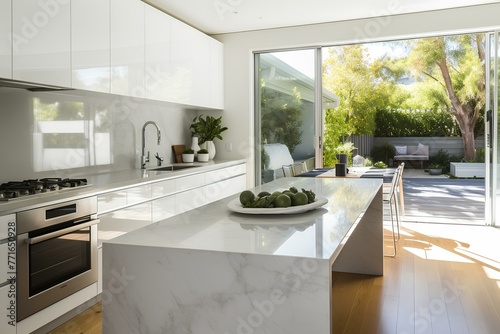 modern kitchen interior with kitchen