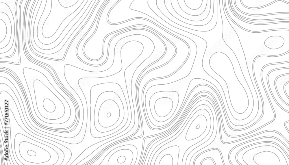 Background of the topographic map. Topographic map lines, contour background. geographic mountain relief. Retro topographic map. geographic contour map paper texture. - obrazy, fototapety, plakaty 