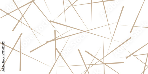 Abstract white background with an chaotic brown lines. Pattern for invitation, web, textile, wallpaper, wrapping paper. Vector illustration. Trendy random diagonal lines image. Random chaotic lines. 