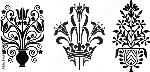 Paisley pattern, Oriental leaf, Paisley floral elements set. Henna design. Paisley Doodles Abstract, Paisley Vector image, Oriental decorative picture