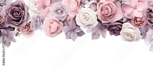 Floral Finesse  Seamless Background Crafted with Refined Plants and Flowers