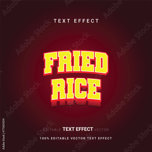 Editable text style effect