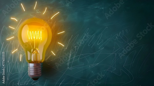idea on light bulb education concept can be used for layout, Graduation Cap Light bulb Conceptual Vector Illustration, ai generated 