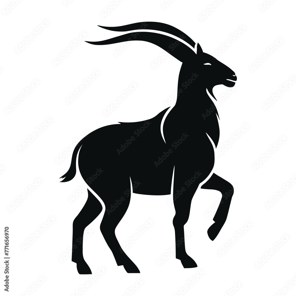 Obraz premium Goat Silhouette