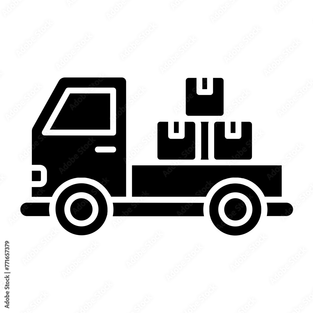 Flatbed Truck Icon Flatbed Truck Icon