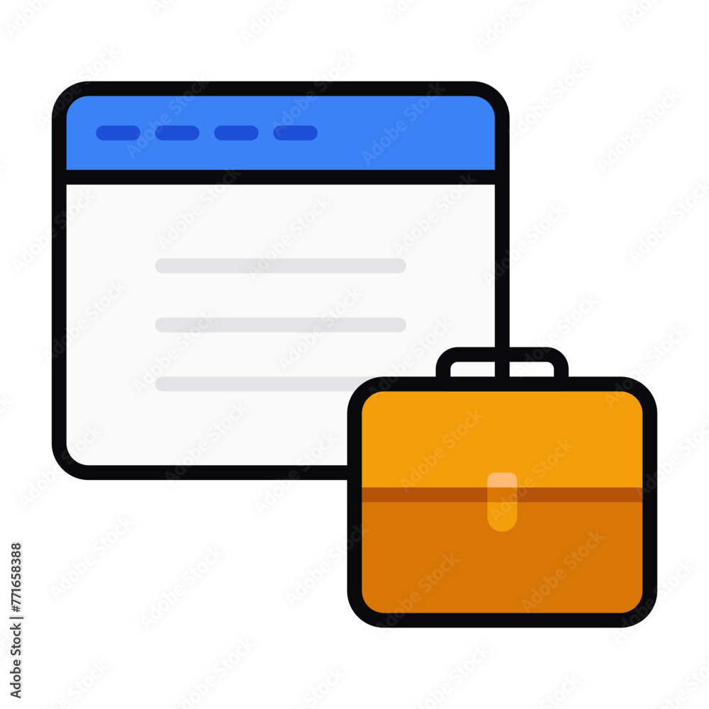 Briefcase Document Icon Briefcase Document Icon