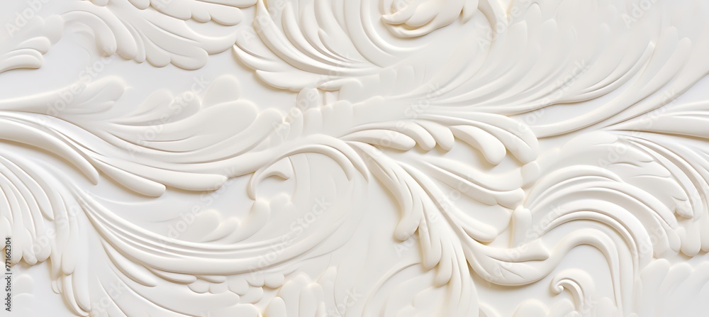 Fototapeta premium Vintage Elegance: Seamless Border Inspired by Classic Patterns