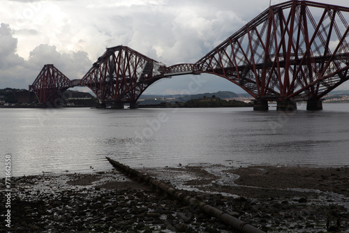 Forth Bridge over the Firth of Forth - South Queensferry - City of Edinburgh - Scotland - UK