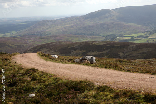 Scottish landscape - Mount Battock from Glen Esk - Angus - Scotland - UK photo