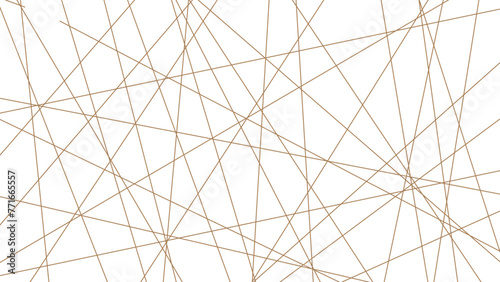 Abstract luxury gold geometric random chaotic lines. Random geometric line pattern on a transparent background. Random chaotic lines abstract geometric patterns of modern design.	
 photo