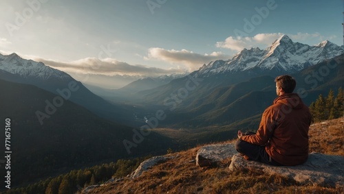 meditation in the mountains © Анастасия Макевич