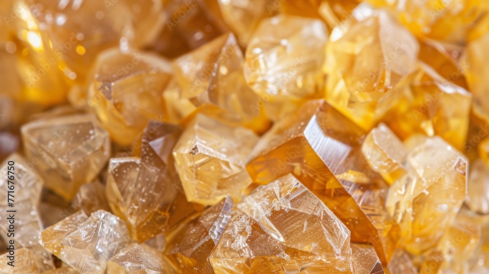 Close Up of Yellow Crystals