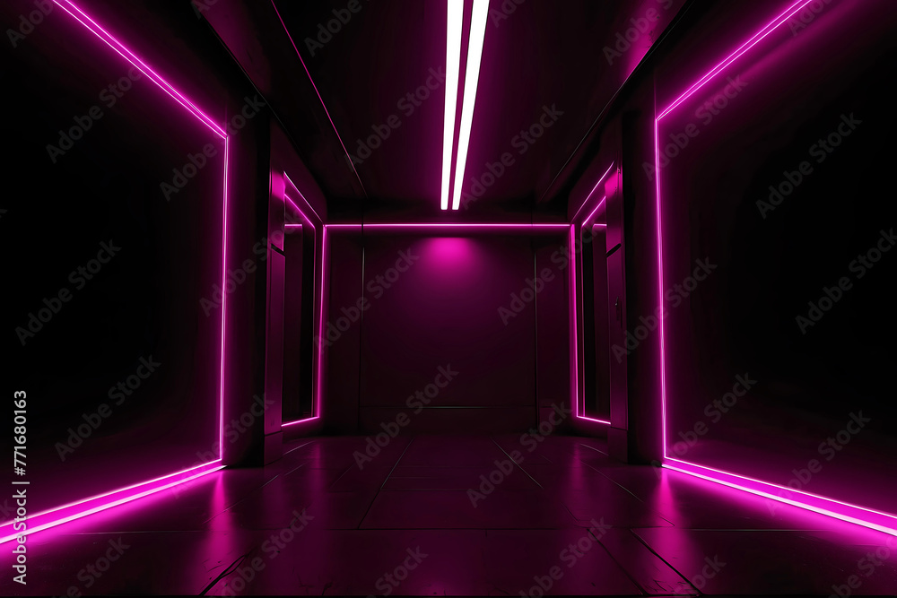 Neon-Lit Futuristic Passage.

A futuristic corridor illuminated with neon pink lighting, ideal for cyberpunk themes, gaming environments, and sci-fi visuals.