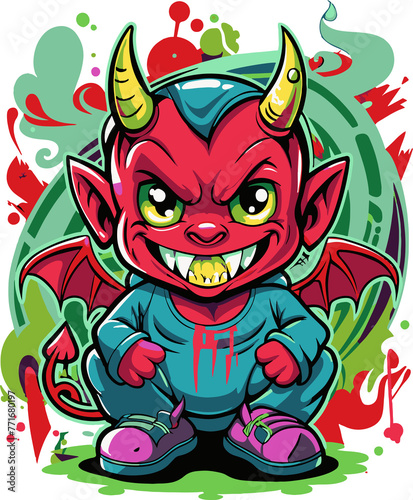 baby devil graffiti #303