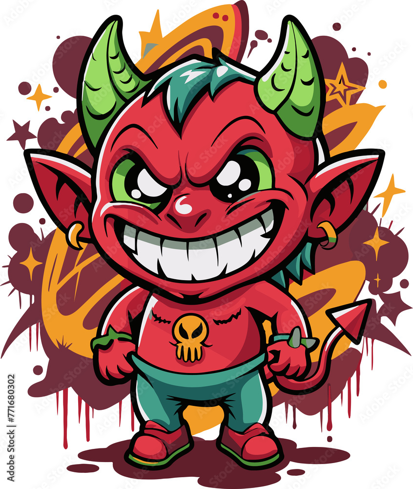 baby devil graffiti #276