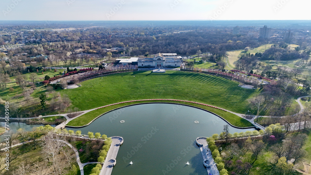 Fototapeta premium Art Hill in Forest Park, St. Louis