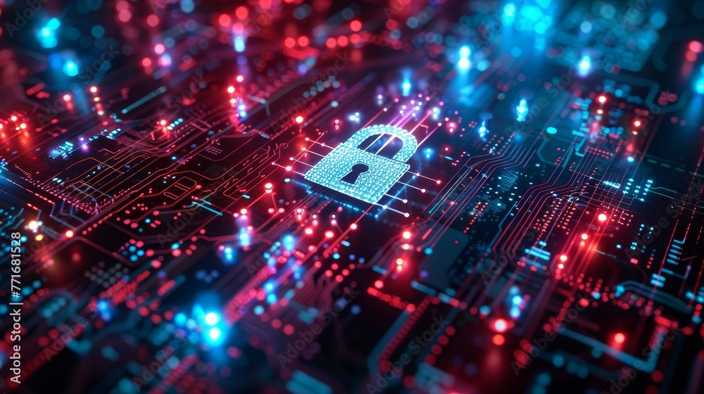 Obraz premium A cyber security awareness campaign highlighting the critical role of strong password security