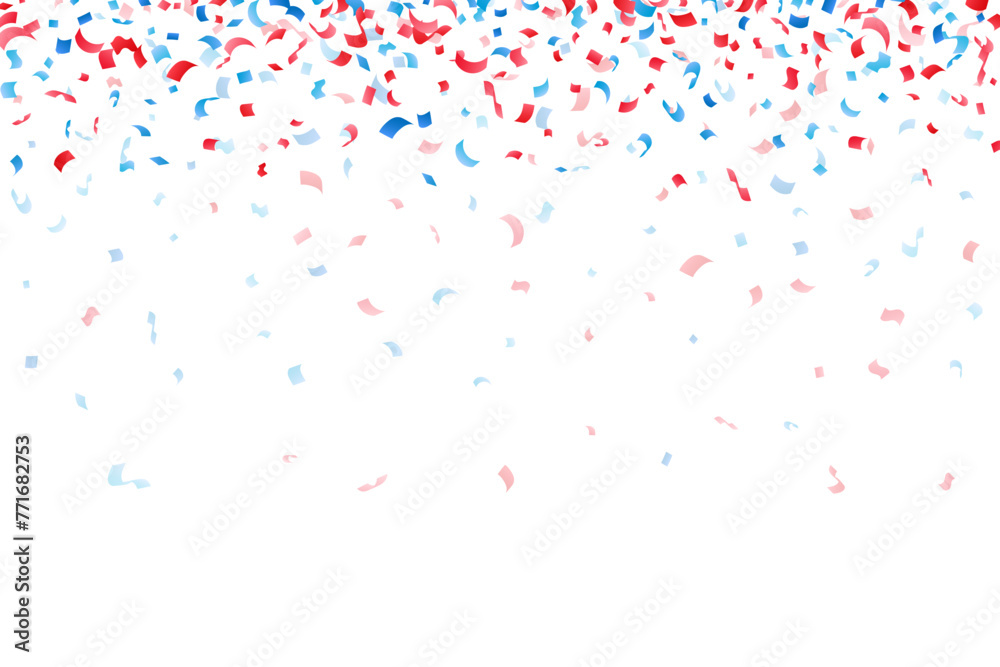 Confetti decoration elements for american independence day. Holiday decoration. Isolated vector design elements. Confetti decoration elements for american independence day. Holiday decoration. Isolated vector design elements.