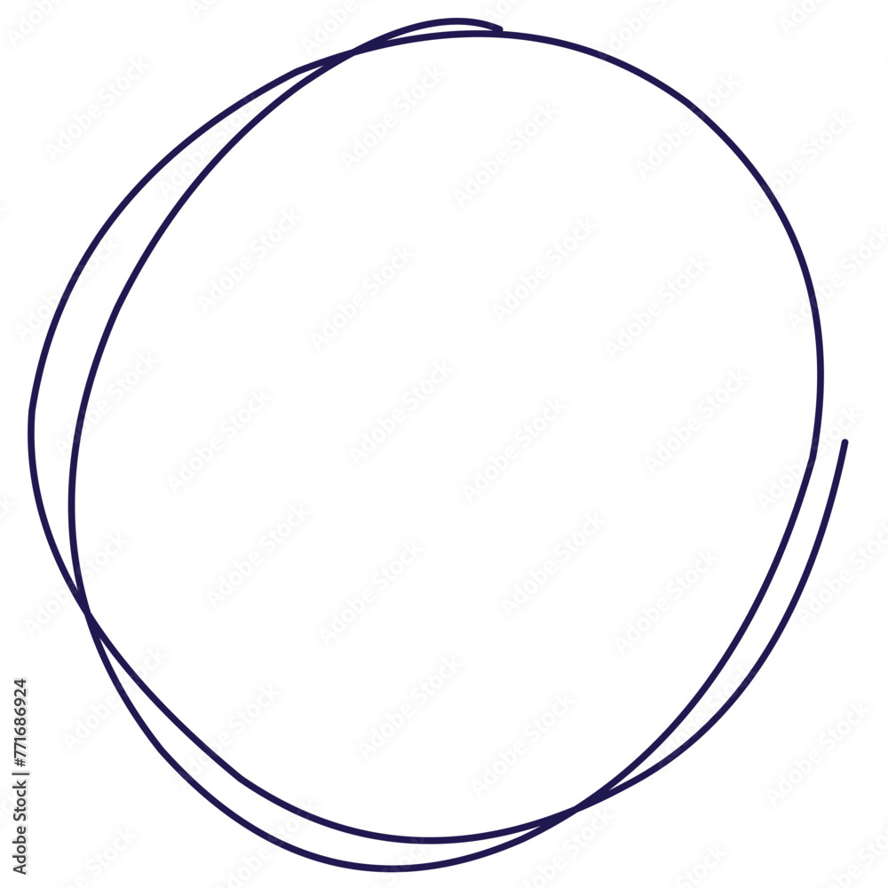 Hand Drawn Circle Colorful line Hand Drawn Circle Colorful line