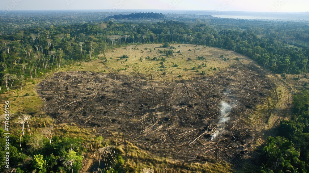 Area of illegal deforestation