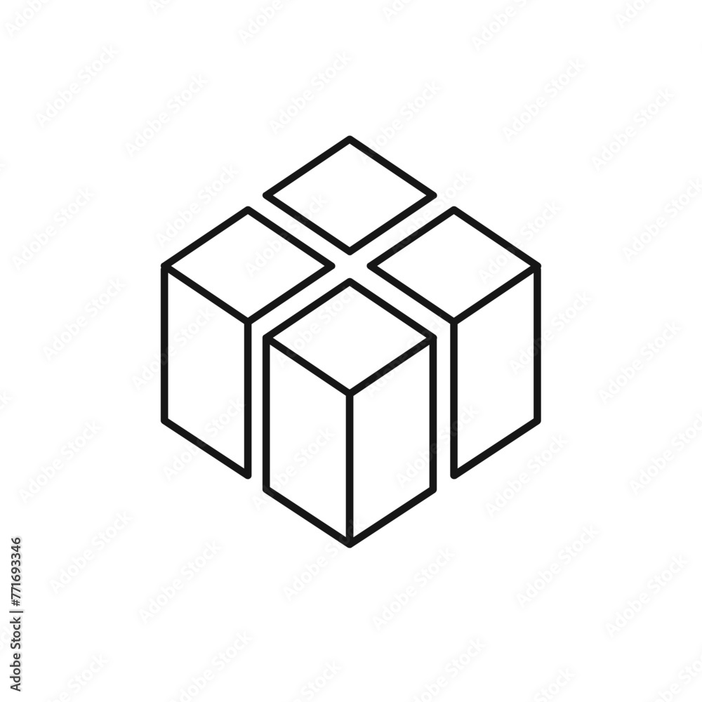 To work in an office line icon pack To work in an office line icon pack