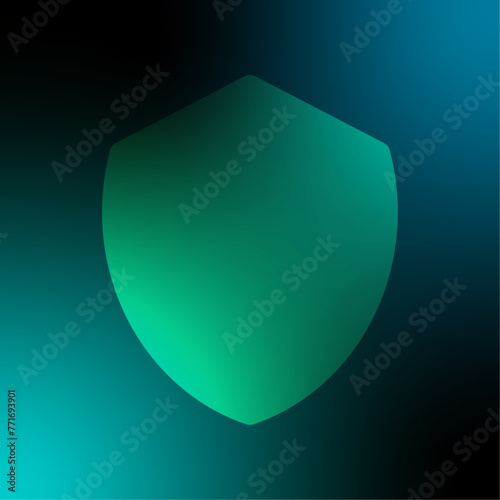 Fondo, gradiente moderno y minimalista, con un escudo