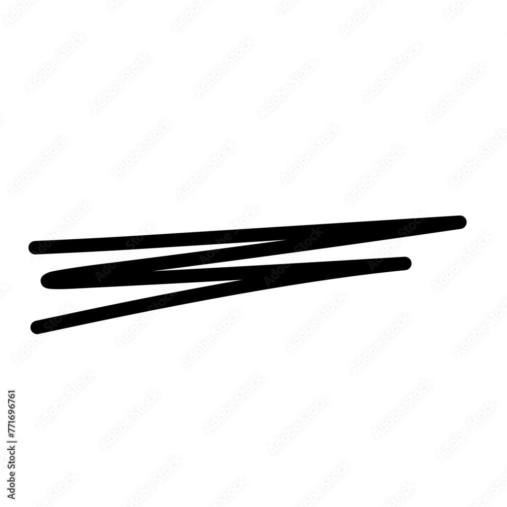 Hand Drawn Lines, Underlines, vector ilustration Hand Drawn Lines, Underlines, vector ilustration