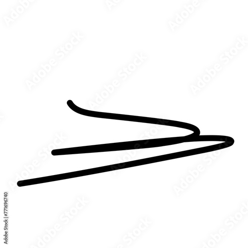 Hand Drawn Lines, Underlines, vector ilustration