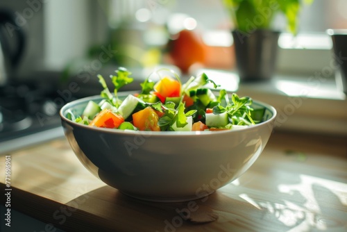 bowl filled with salad © marimalina