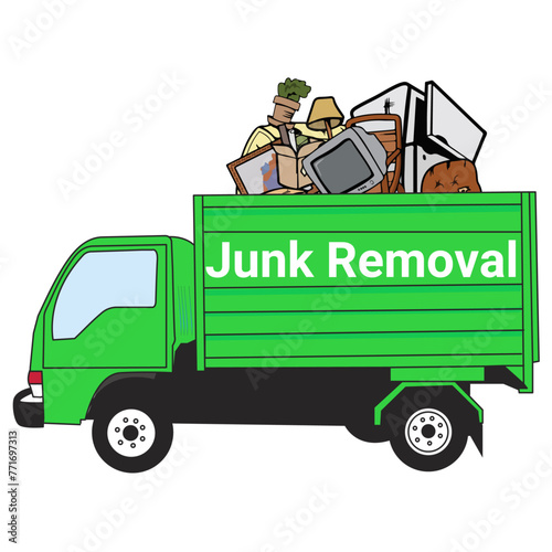 Junk Removal Logo, Trucking Logo 