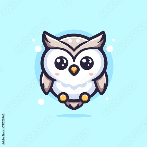 Owl Cute Mascot Logo Illustration Chibi Kawaii is awesome logo, mascot or illustration for your product, company or bussiness © Artbibun