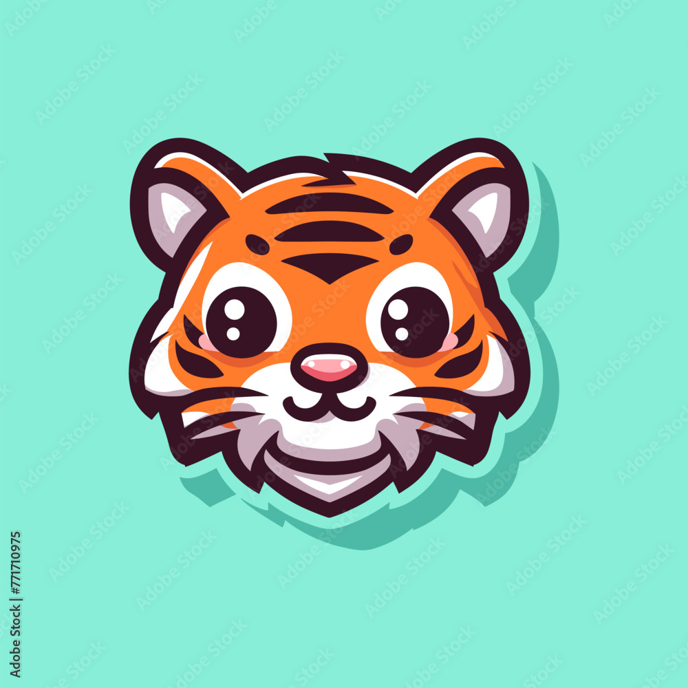 Tiger Cute Mascot Logo Illustration Chibi Kawaii is awesome logo, mascot or illustration for your product, company or bussiness Tiger Cute Mascot Logo Illustration Chibi Kawaii is awesome logo, mascot or illustration for your product, company or bussiness