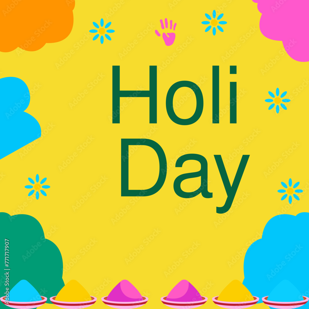 Happy Holi Day poster